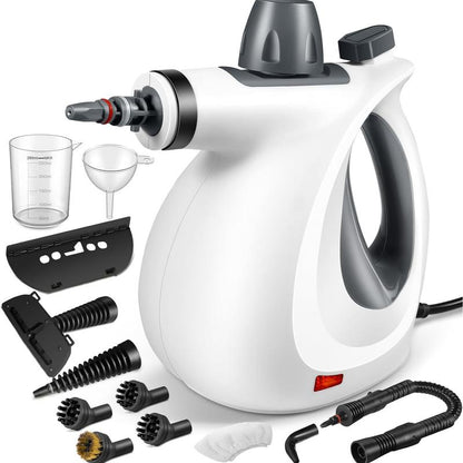 Pressurized Handheld Steam Cleaner & Rechargeable Spin Scrubber