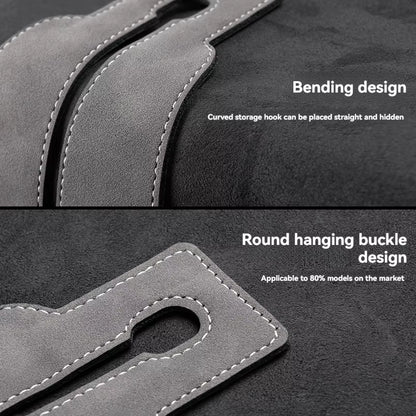 Luxury Suede Double Hook Organizer – Premium Rear Seat Backrest Hook for Changan CS Series & Eado