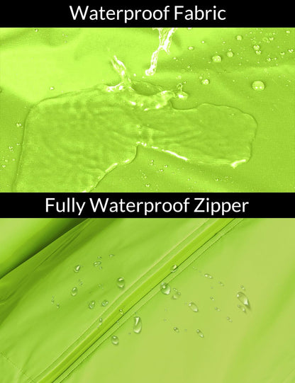 Women'S Running Rain Jackets Cycling Windbreaker Waterproof Reflective Windproof Spring Coat Golf Hiking Hooded